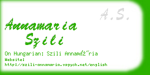 annamaria szili business card